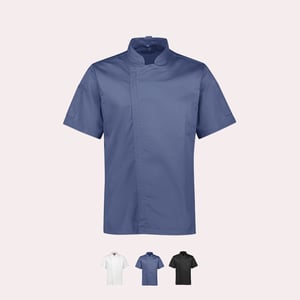 Mens 18 Alfresco Short Sleeve Chef Jacket-2